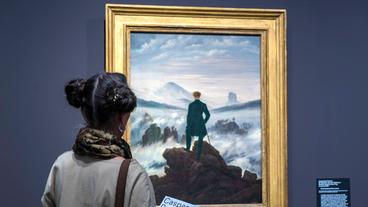 Friedrichs berühmter "Wanderer über dem Nebelmeer" ist als Leihgabe aus Hamburg in Dresden zu sehen.
