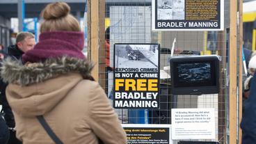 Auch in Berlin kommt es im Februar 2013 zu Kundgebungen für die Freilassung von Bradley Manning