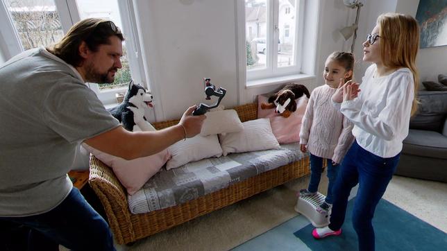 Hinter den Kulissen bei einem Dreh für Ilias Welt mit Vater Titus