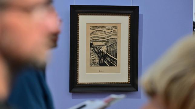 Als Lithografie ist Munchs berühmter "Schrei" in Chemnitz zu sehen.