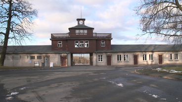 Blick auf den Eingang der Gedenkstätte Buchenwald.