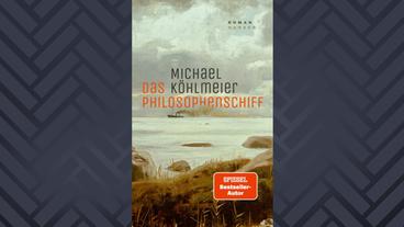 Grün-rotes Buchcover Michael Köhlmeier: "Das Philosophenschiff", Hanser