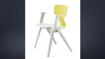 Ein Stuhl aus Plastik