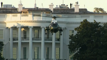 Hubschrauber vor dem Weißen Haus in Washington DC