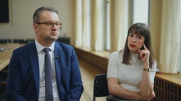 Bild: BR Ein Mann und eine Frau geben ein TV-Interview