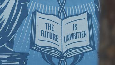Bild: BR Ein Graftitto sagt: The Future is unwritten