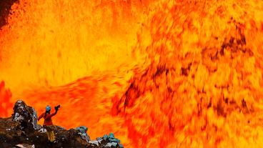 Blick in die Lava