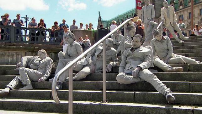 Die "1000 Gestalten" sind ein Kunstprojekt gegen den G20-Gipfel in Hamburg.