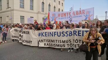 Bild: rbb Demonstration gegen Rassismus und Antisemitismus