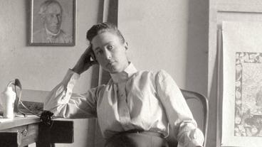 Bild: mindjazz pictures Schwarz-weiß-Porträt der Künstlerin Hilma af Klint.