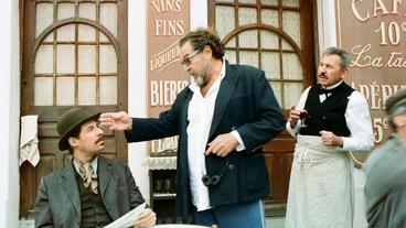 Bild: DCM Julian Schnabel (Mitte) bei den Dreharbeiten