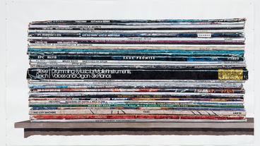 Bild: VG Bild-Kunst, Bonn 2021 Marcel Odenbach, Selbstporträt, 2017, Collage, Fotokopien, Bleistift, Tinte auf Papier