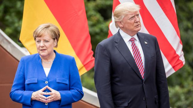 Bundeskanzlerin Angela Merkel und US-Präsident Donald Trump