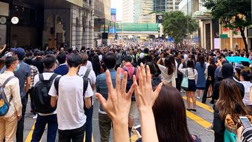 Bild: Zuzanna Czebatul Demonstrationen in Hongkong