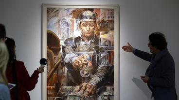 Willi Sitte: Chemieaarbeiter am Pult, 1968
