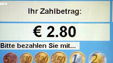 Bild: SWR Fahrpreisanzeige an einem Kartenautomat