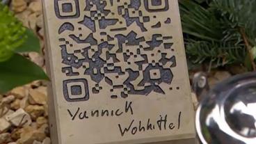 Bild: SWR QR-Code am Grab