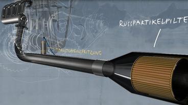 Bild: NDR Abgasnachbehandlung, schematisch dargestellt.