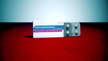 Eine Medikamentenverpackung mit der Aufschrift Hydroxychloroquin