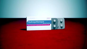 Bild: hr Eine Medikamentenverpackung mit der Aufschrift Hydroxychloroquin