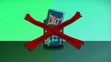 Bild: HR Durchgestrichenes Buch mit der Aufschrift "Diät"