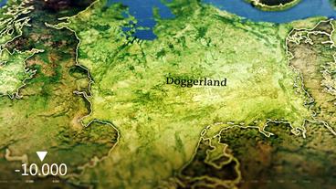 Grafik: Landmasse zwischen England und Norddeutschland