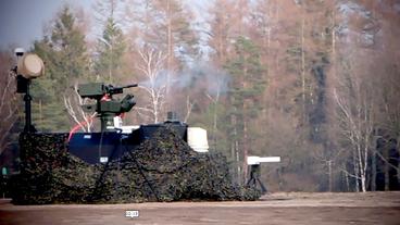 Bild: Rheinmetall Mobiles militärisches Drohnenabwehrsystem