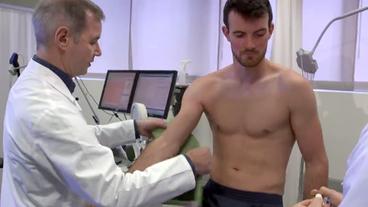 Bild: hr Sportler auf einem Ergometer