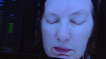 Bild: NDR Scan des Gesichts einer Probandin