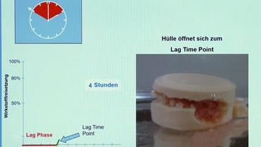 Bild: hr Medikament und ein Diagramm im Hintergrund