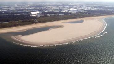 Bild: Rijkswaterstaat Luftaufnahme des Sandmotors