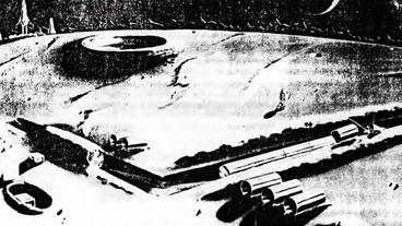 Bild: National Security Archive Detailskizze zum Bau einer Mondbasis