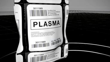 Bild: SWR Beutel mit der Aufschrift Plasma