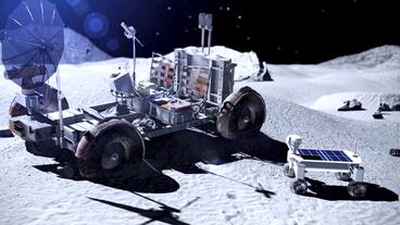 Bild: NDR Berliner Rover besucht Apollo Mondauto