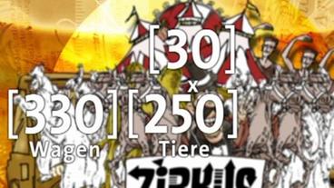 Zeichentrick: Caesar vor Circus Maximus