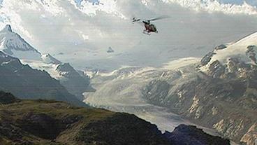 Hubschrauber im Hochgebirge