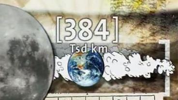 Bild: BR/Murmann Entfernung Mond-Erde
