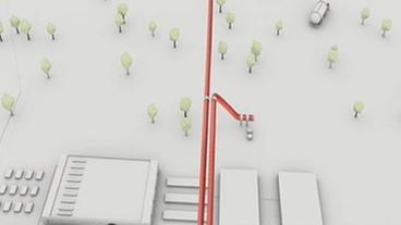 Bild: NDR Schematische Darstellung einer CO2-Pipeline