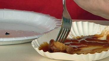 Ein letztes Stück Currywurst