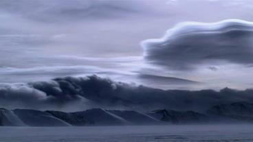 Wolken über der Antarktis