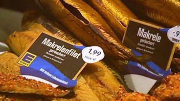 Fischtheke im Supermarkt