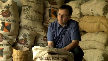 Bild: nunifilm Kolping-Mitglied Klaus Langen kauft den Kaffee direkt