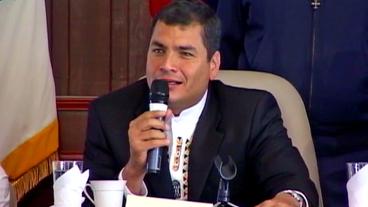 Bild: ZDF Ecuadors Präsident Rafael Correa