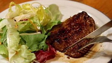 Bild: SWR Steak mit Salat