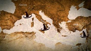 Bild: NDR Verbreitung der Katzen von Ägypten nach Europa
