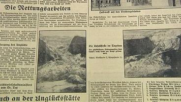 Zeitungsbericht vom Grubenunglück 1939