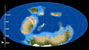 Bild: WDR Die Kontinente vor 400 Millionen Jahren