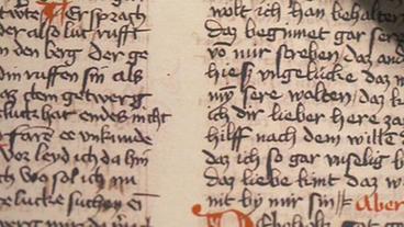 Bild: WDR Detailaufnahme einer historischen Handschrift