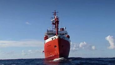 Bild: WDR Forschungsschiff auf hoher See
