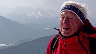 Heinrich Frühbuss beim Bergwandern